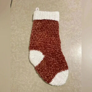 Rust Orange Velvet‎ Christmas Stockings - Handmade Stockings - Farmhouse